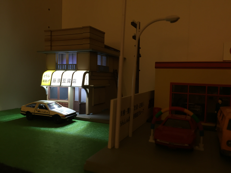 Illustration for article titled Initial D Tofu Shop Diorama